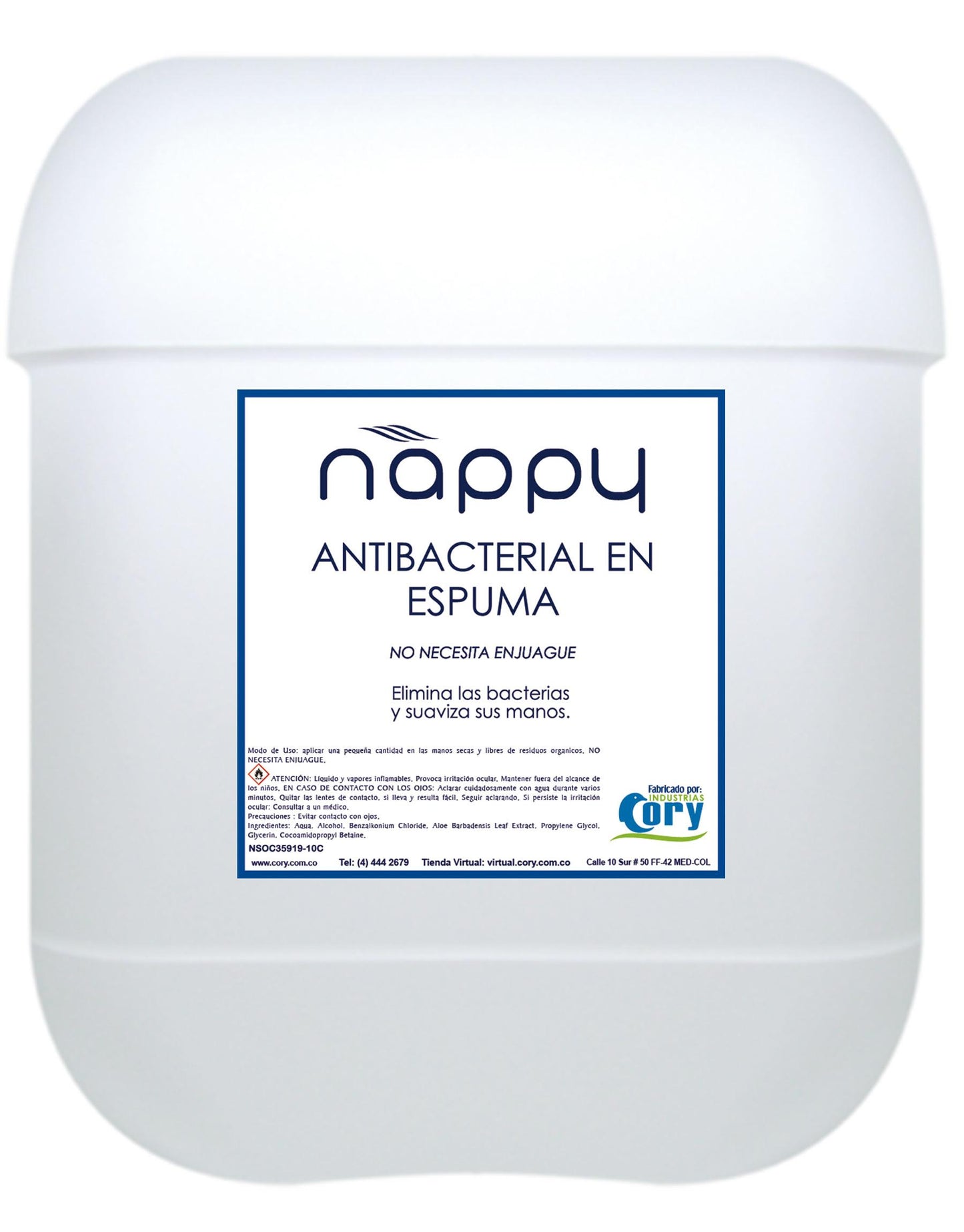 Antibacterial en Espuma Nappy