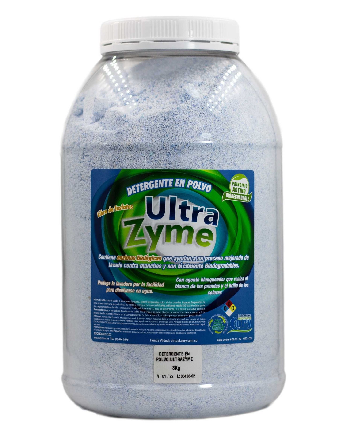 Detergente Enzimático para ropa en Polvo Ultra Zyme
