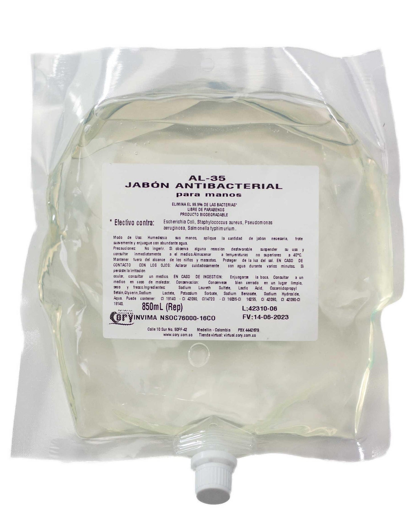 Jabón Líquido Antibacterial AL-35