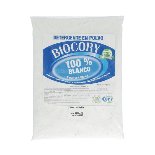 Detergente en polvo Biocory 100%