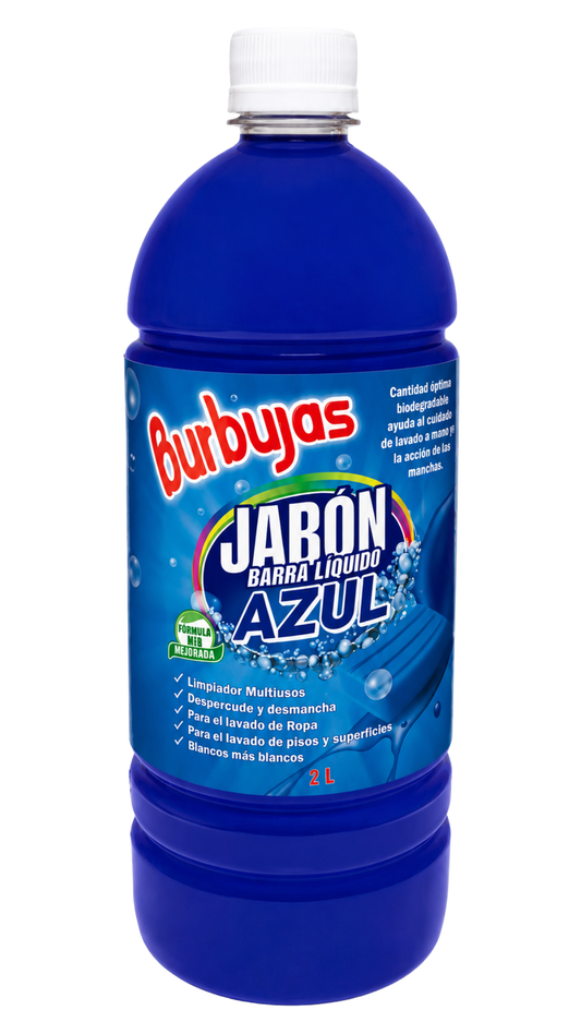 Jabón Barra Líquido Azul