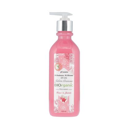 Jabón Cremoso para manos Biorganic Rosas & Jazmín