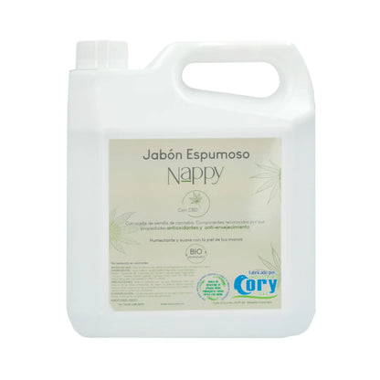 JabonespumosoconextractodeCannabisNappyx1L
