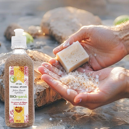Jabón Exfoliante Papaya Miel & Almendras