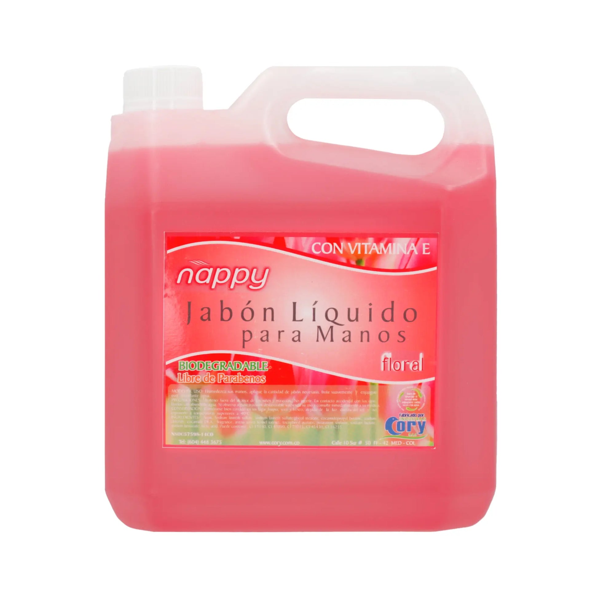 JabonliquidoparamanosNappyFloralx4L