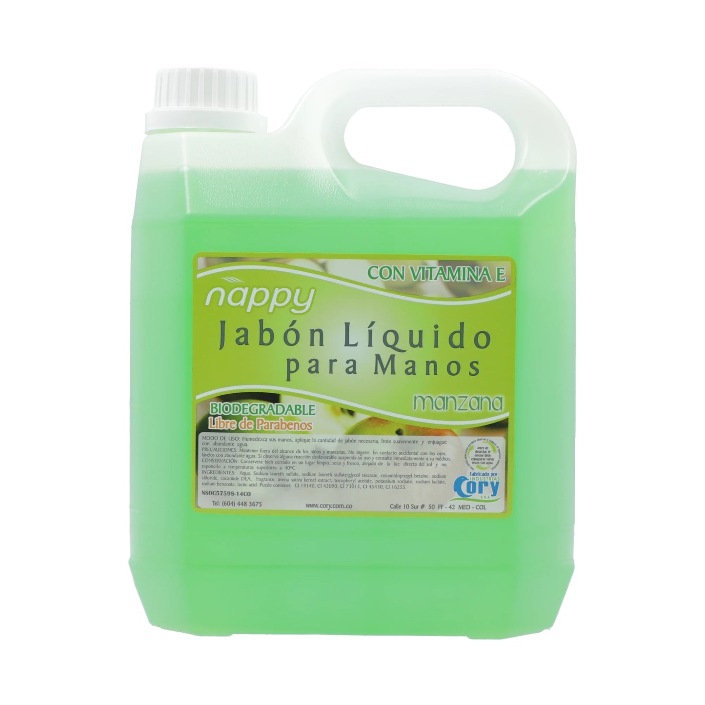 JabonliquidoparamanosNappyManzanax4L