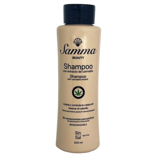 Shampoo con extracto de CBD Samma Beauty