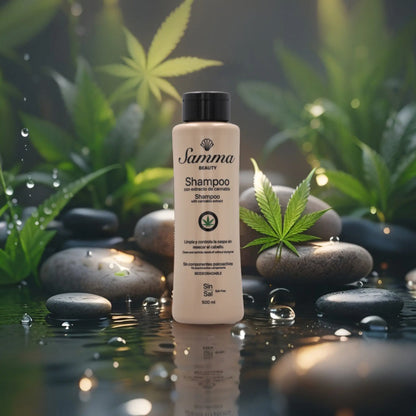 Shampoo con extracto de CBD Samma Beauty