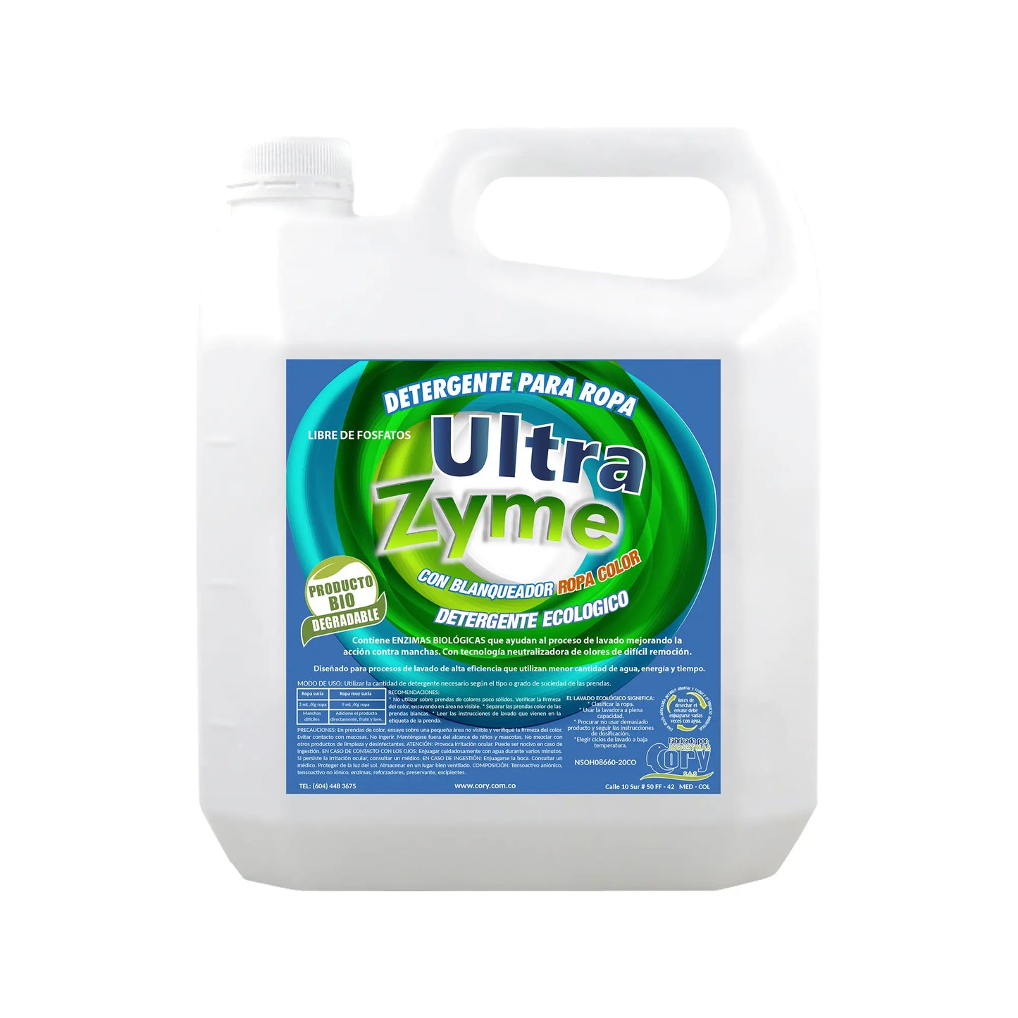 Detergente Líquido Enzimático Para Ropa Ultra Zyme